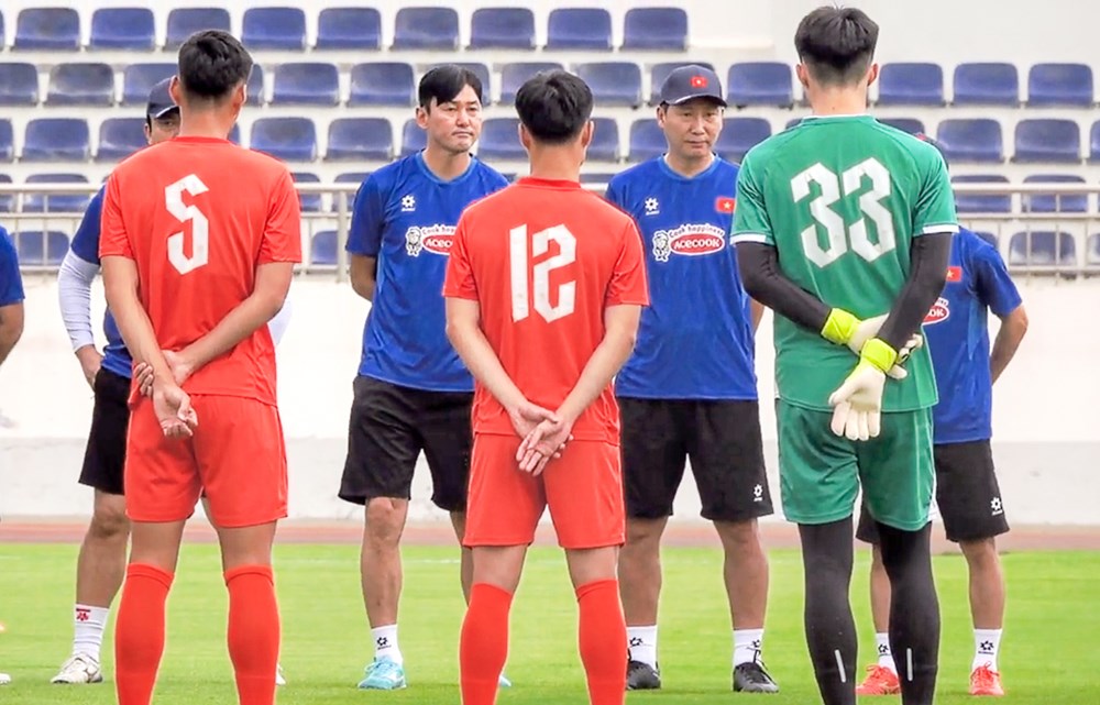 U22 Việt Nam tập buổi đầu tiên tại Bà Rịa – Vũng Tàu, chuẩn bị cho giải Đông Nam Á - ảnh 1