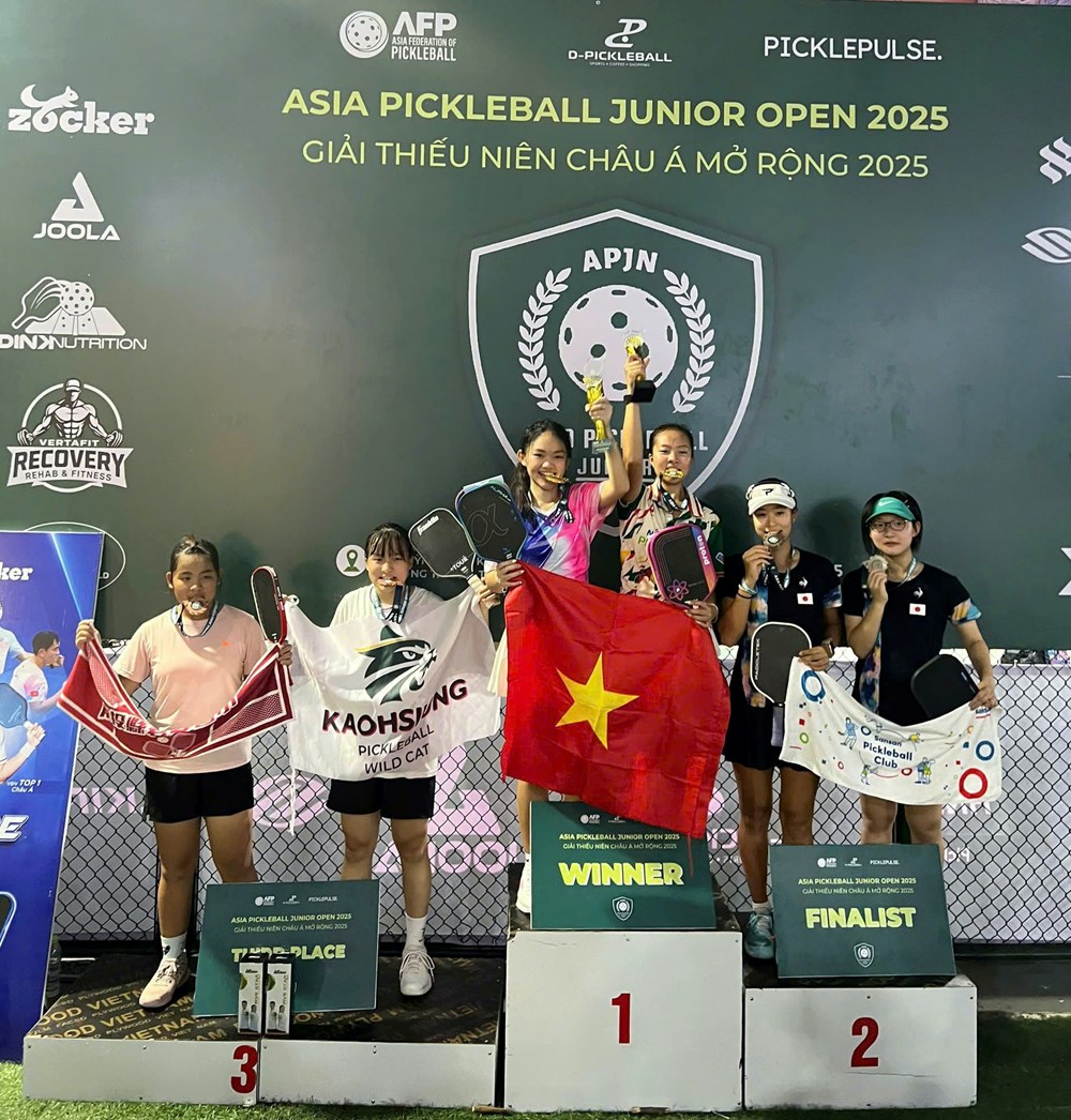 Tay vợt Jolie Lam vô địch Giải pickleball trẻ châu Á mở rộng 2025 - ảnh 2