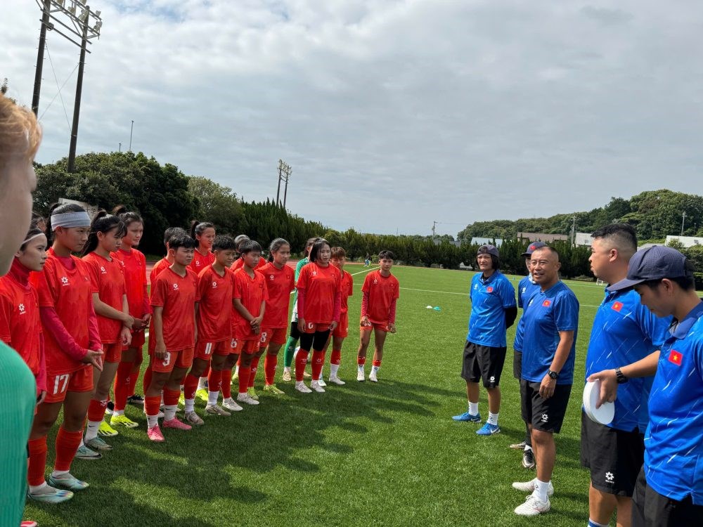 U20 nữ Việt Nam đã thi đấu 2 trận tại Nhật Bản - ảnh 1