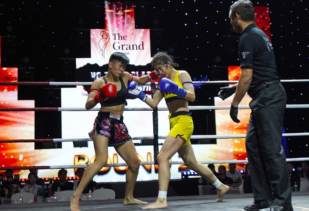 Hai võ sĩ Việt Nam giành chiến thắng tại sự kiện võ thuật Kickboxing & Muay Thai - Hotram Clash  - ảnh 3