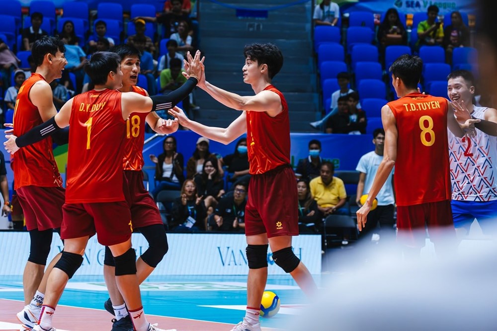 Đội tuyển bóng chuyền nam Việt Nam giành HCB tại chặng 2 SEA V.League 2025 - ảnh 1
