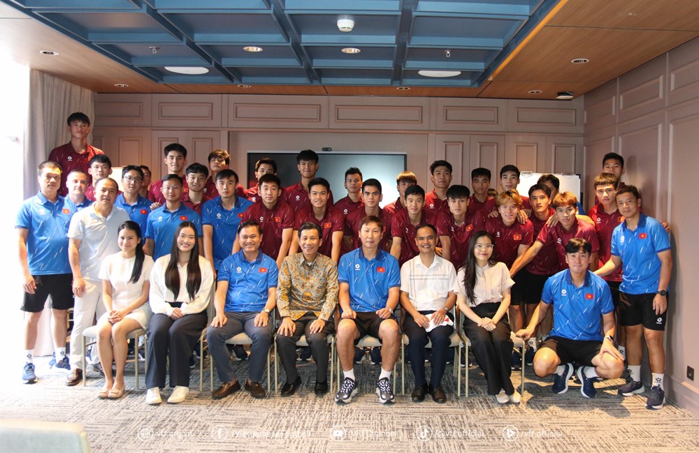 U23 Việt Nam được tiếp sức trước trận bán kết giải U23 Đông Nam Á 2025 - ảnh 3