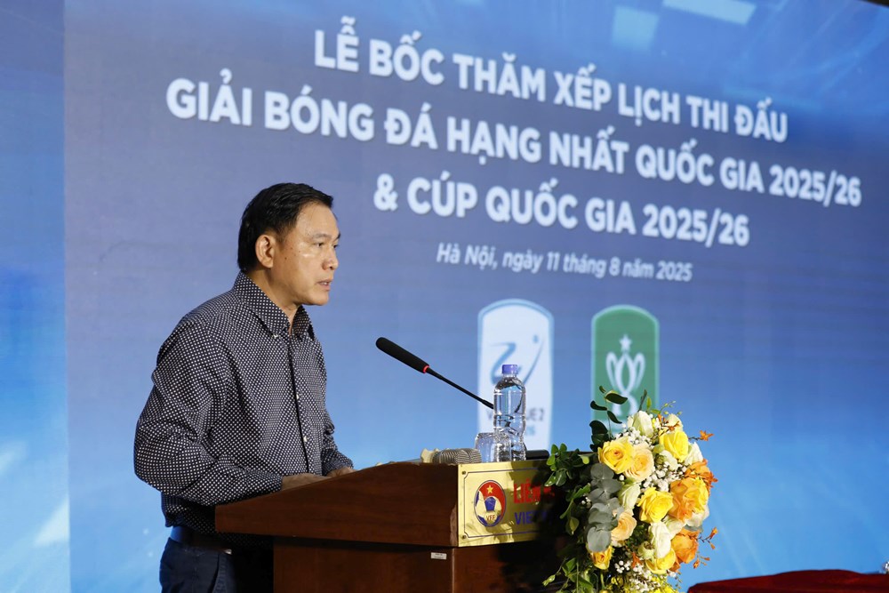 Bốc thăm, xếp lịch thi đấu giải hạng Nhất Quốc gia và Cúp Quốc gia mùa 2025/26 - ảnh 1