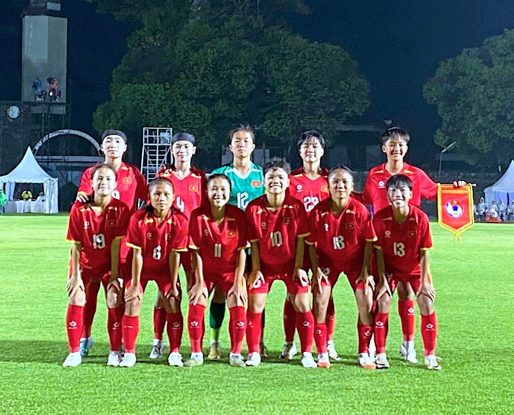 U16 nữ Việt Nam khởi đầu thuận lợi tại giải U16 Đông Nam Á 2025 - ảnh 1