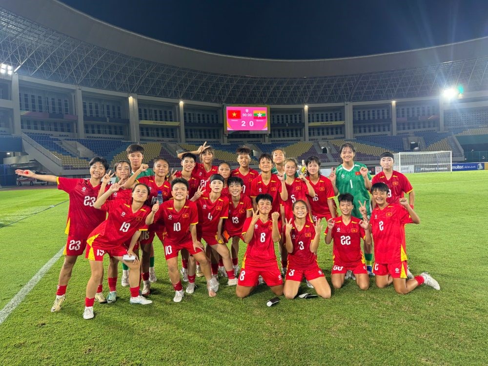 U16 nữ Việt Nam vào bán kết giải Đông Nam Á  - ảnh 1
