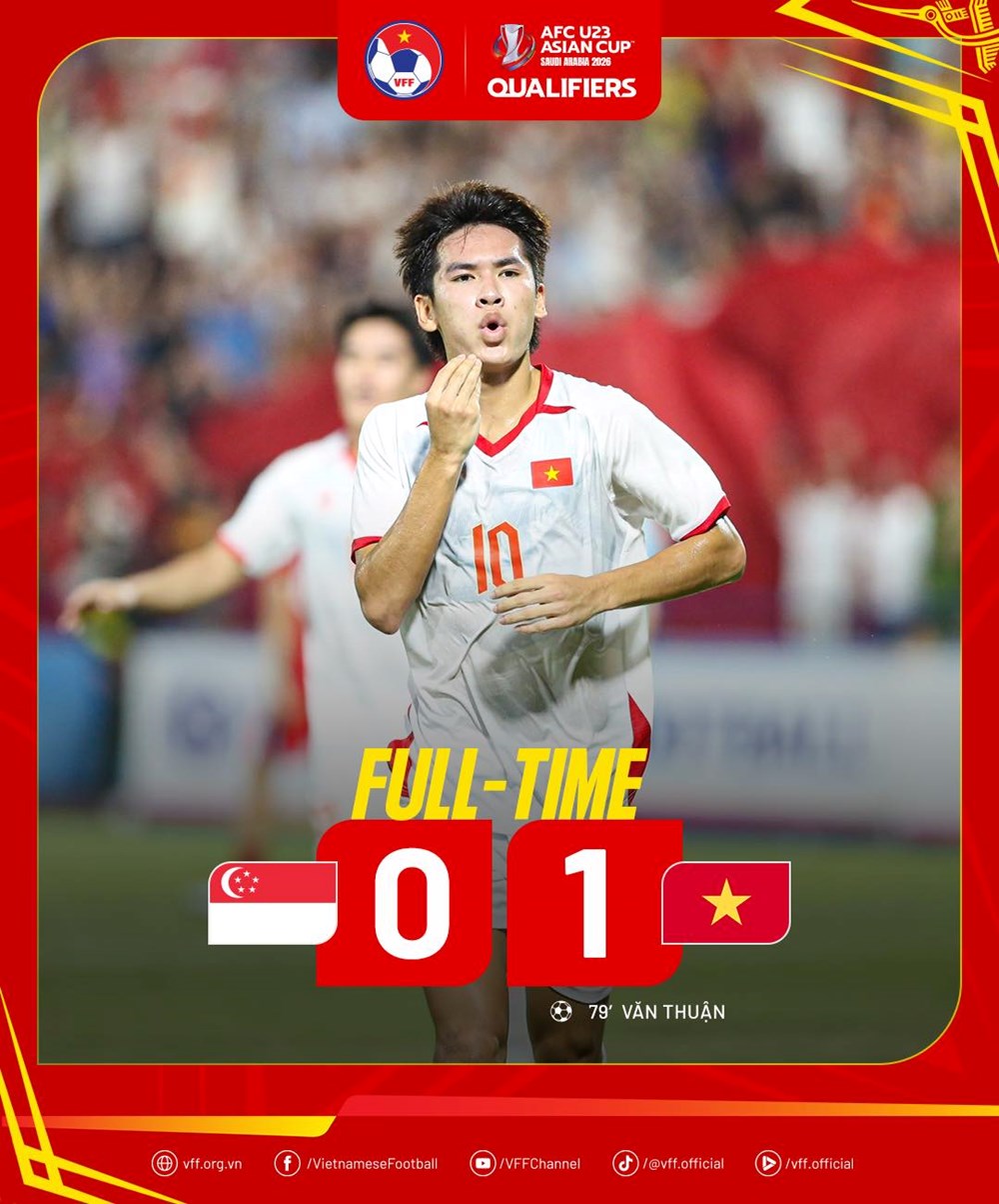 Thắng Singapore, U23 Việt Nam rộng cửa vào VCK U23 châu Á 2026 - ảnh 4