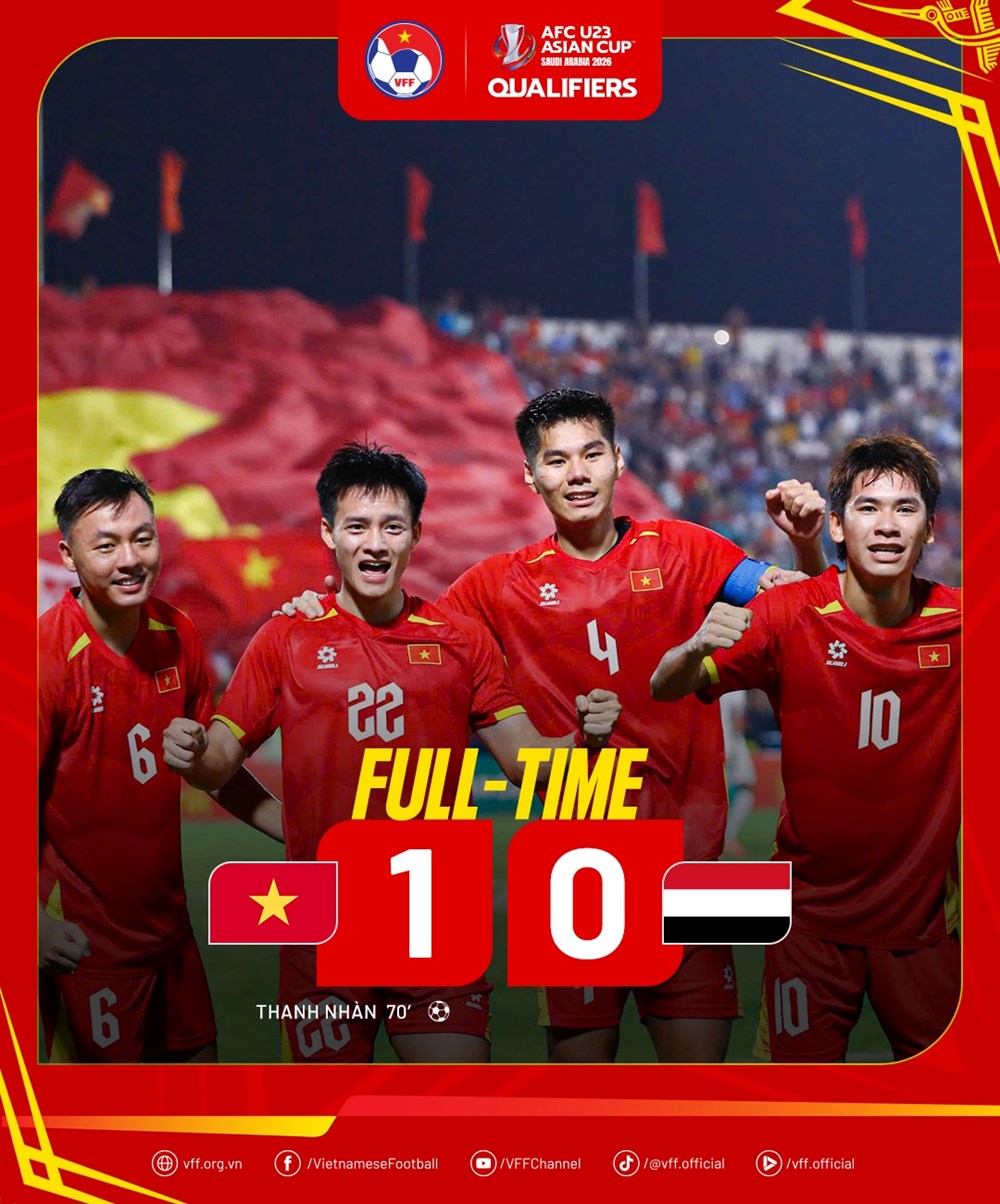 Thắng Yemen, U23 Việt Nam lọt vào VCK U23 châu Á 2026 - ảnh 3