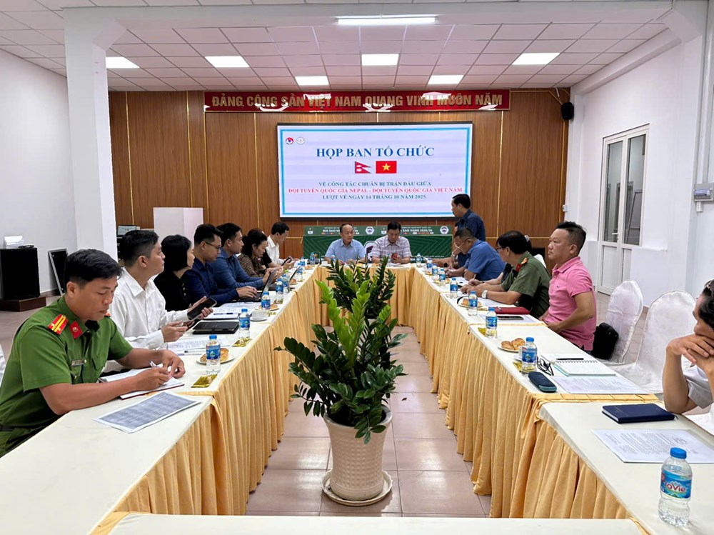 Triển khai công tác chuẩn bị cho 2 trận đấu của đội tuyển Việt Nam và Nepal tại vòng loại Asian Cup 2027 - ảnh 1