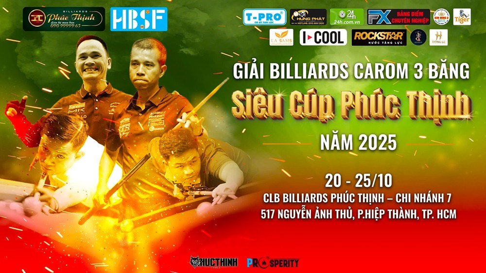 Bao Phương Vinh và dàn cao thủ carom 3 băng tham dự Cúp Phúc Thịnh 2025 - ảnh 4