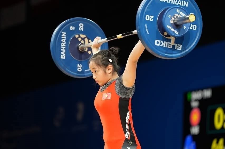 Cử tạ Việt Nam giành 2 HCĐ tại Đại hội Thể thao trẻ châu Á 2025 - ảnh 1