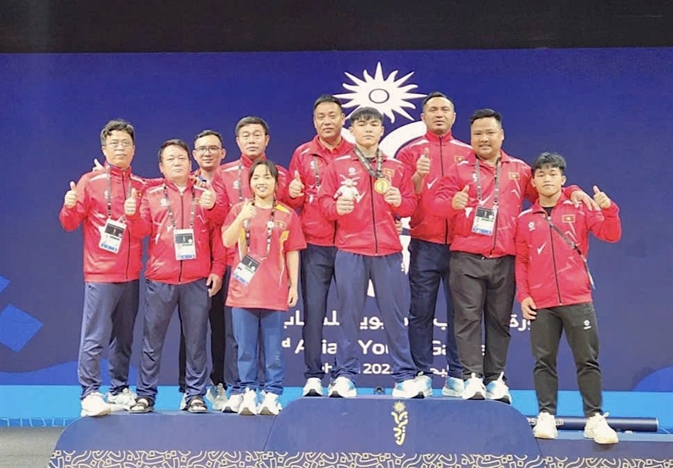 Cử tạ Việt Nam thi đấu thành công tại Đại hội Thể thao trẻ châu Á 2025 - ảnh 1