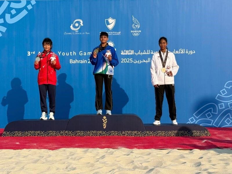 Vật, Jujitsu Việt Nam giành huy chương tại Đại hội Thể thao trẻ châu Á 2025 - ảnh 1