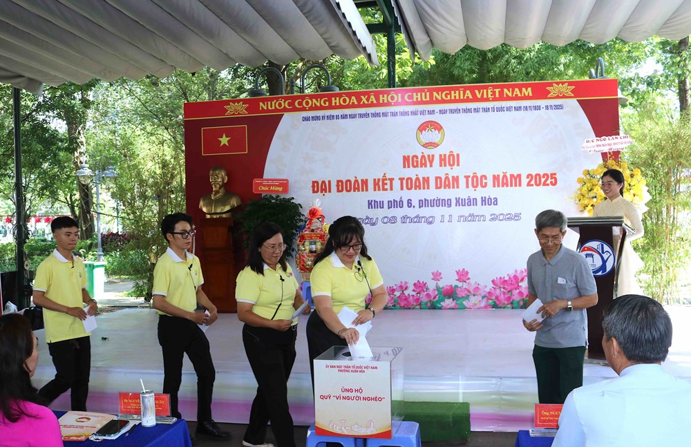 Phường Xuân Hòa (TP.HCM) tổ chức Ngày hội Đại đoàn kết toàn dân tộc 2025 - ảnh 6