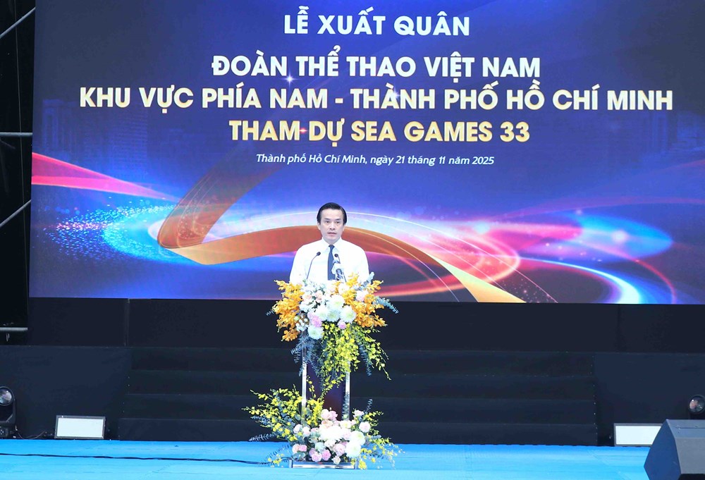 Đoàn Thể thao Việt Nam khu vực phía Nam làm lễ xuất quân tham dự SEA Games 33 - ảnh 5