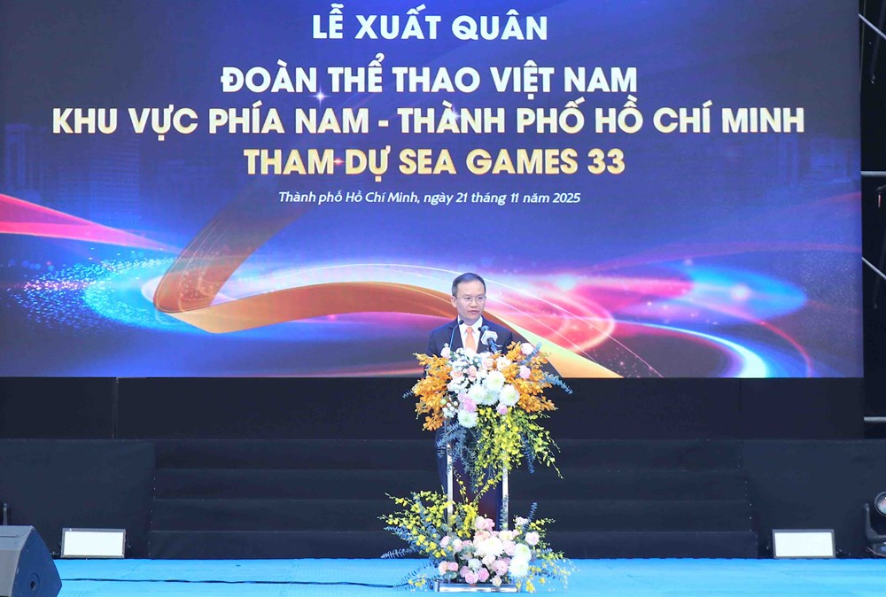 Đoàn Thể thao Việt Nam khu vực phía Nam làm lễ xuất quân tham dự SEA Games 33 - ảnh 4