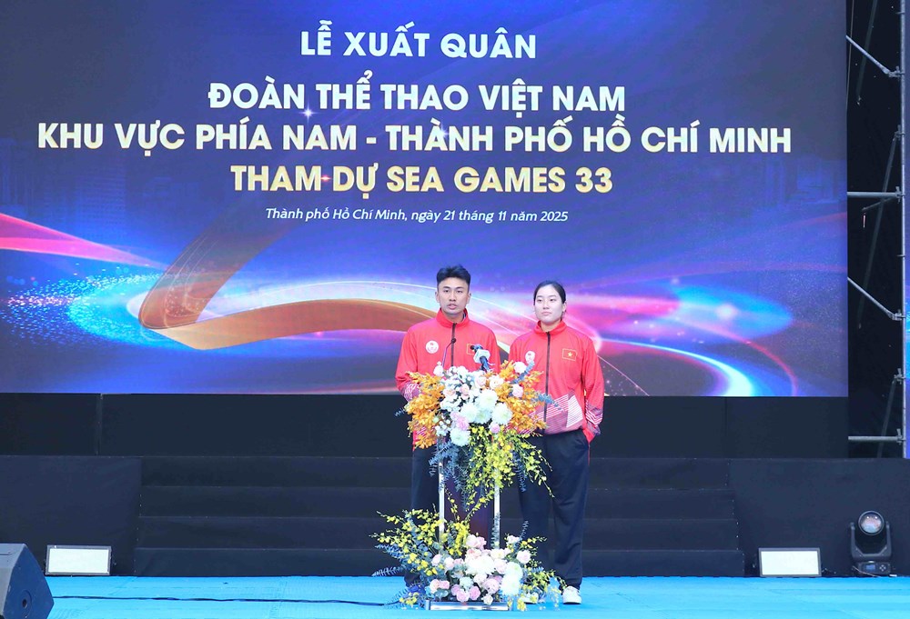 Đoàn Thể thao Việt Nam khu vực phía Nam làm lễ xuất quân tham dự SEA Games 33 - ảnh 6