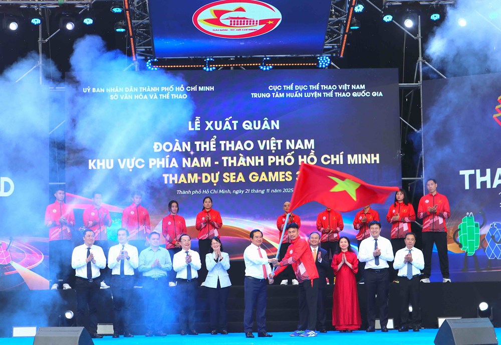 Đoàn Thể thao Việt Nam khu vực phía Nam làm lễ xuất quân tham dự SEA Games 33 - ảnh 7