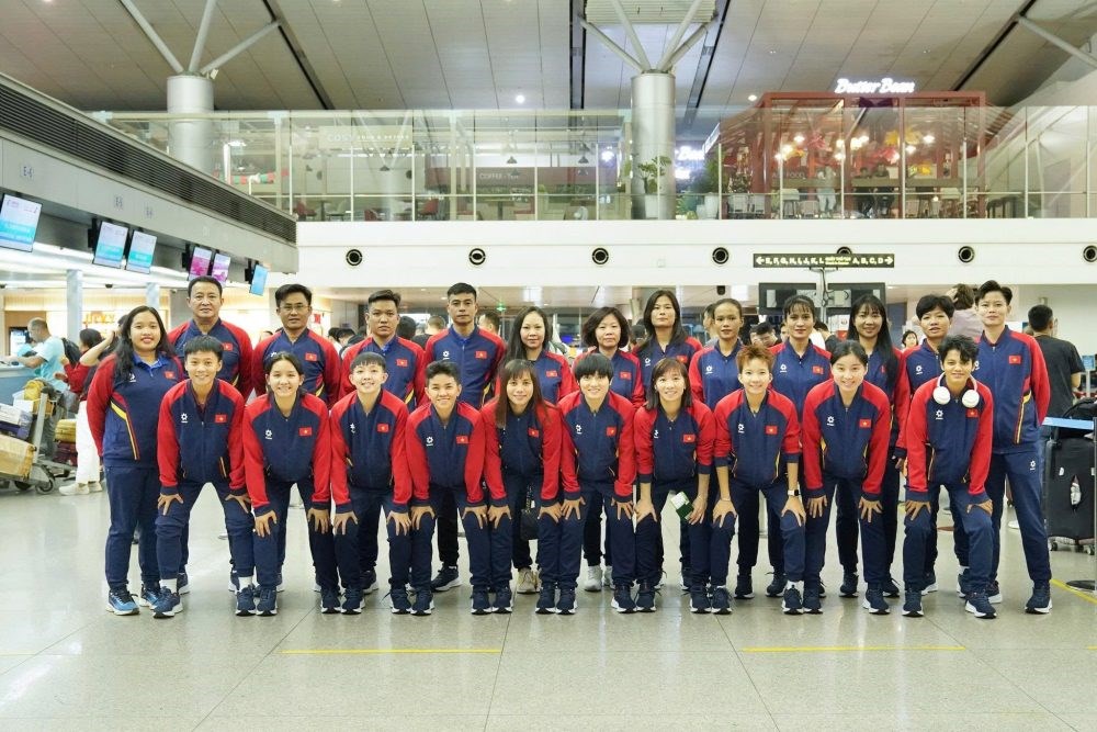 Đội tuyển Futsal nữ Việt Nam sang Trung Quốc tập huấn, chuẩn bị cho SEA Games 33 - ảnh 1