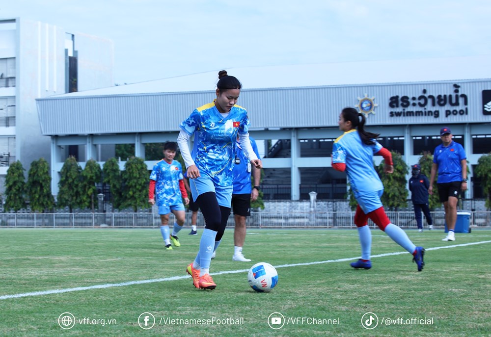Đội tuyển nữ Việt Nam trở lại tập luyện, chuẩn bị cho trận quyết định với Myanmar - ảnh 1