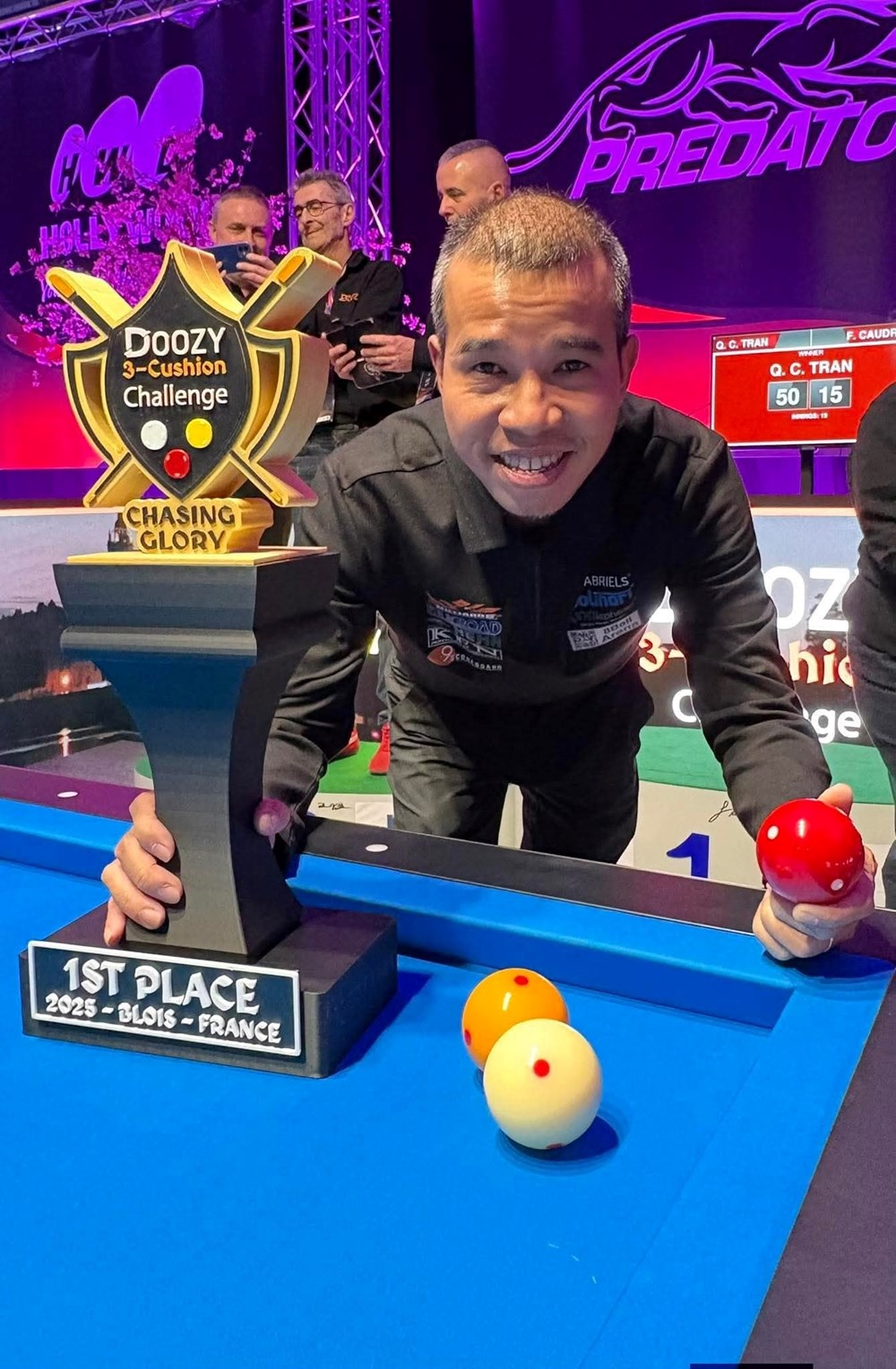 Cơ thủ Trần Quyết Chiến vô địch giải Billiards quốc tế ở Pháp - ảnh 3