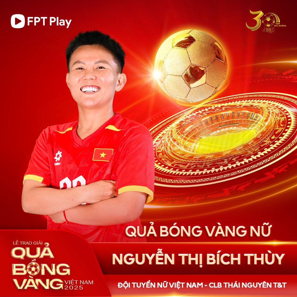 Hoàng Đức, Bích Thuỳ chiến thắng Quả bóng vàng Việt Nam 2025 - ảnh 5