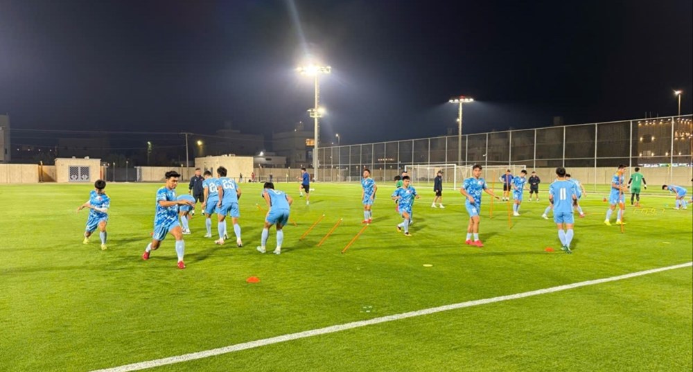 U23 Việt Nam có buổi tập đầu tiên tại Saudi Arabia - ảnh 1