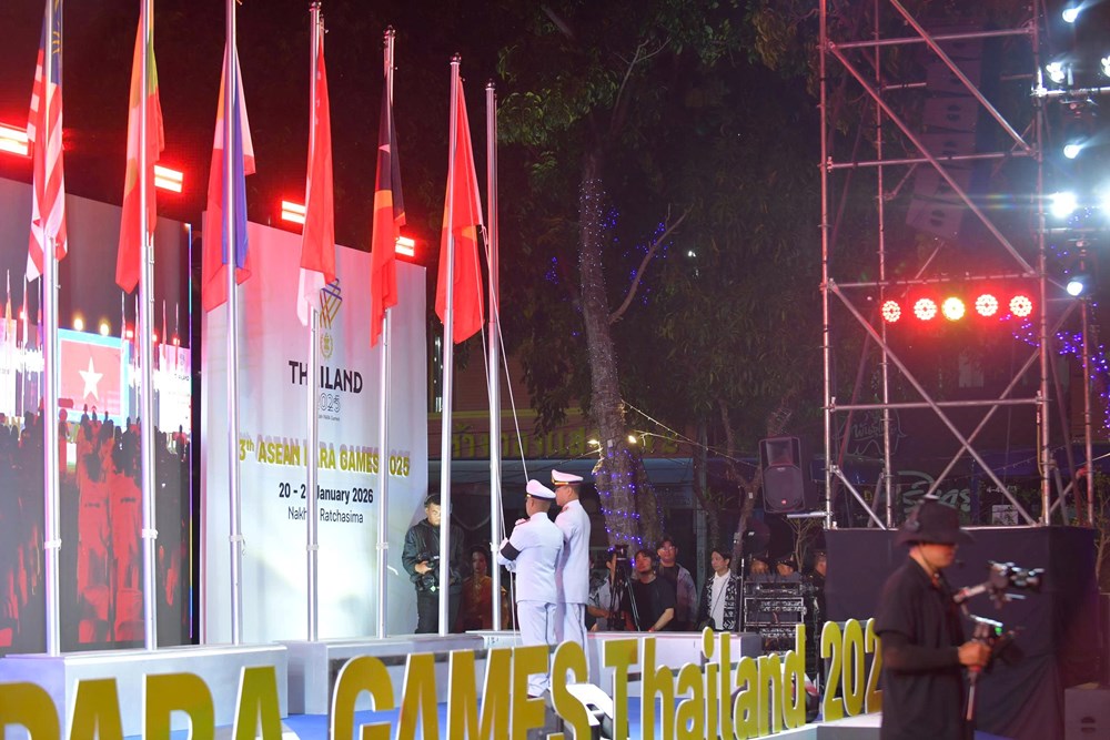 Đoàn Thể thao Người khuyết tật Việt Nam dự Lễ thượng cờ ASEAN Para Games 13 - ảnh 1