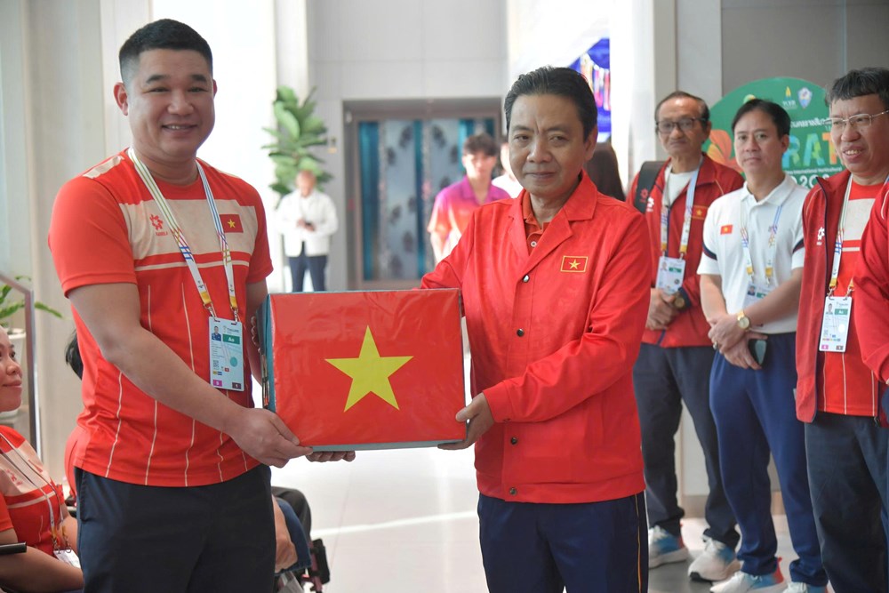 Thứ trưởng Hoàng Đạo Cương động viên Đoàn Việt Nam tại ASEAN Para Games 13 - ảnh 5