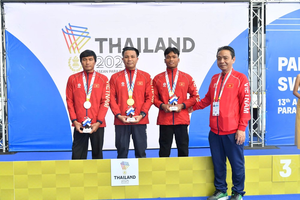 ASEAN Para Games 13: Bơi Việt Nam giành 7 HCV, phá kỷ lục Đại hội trong ngày ra quân - ảnh 1