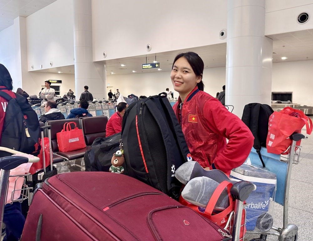 Đội tuyển nữ Việt Nam về nước sau chuyến tập huấn tại Trung Quốc - ảnh 1