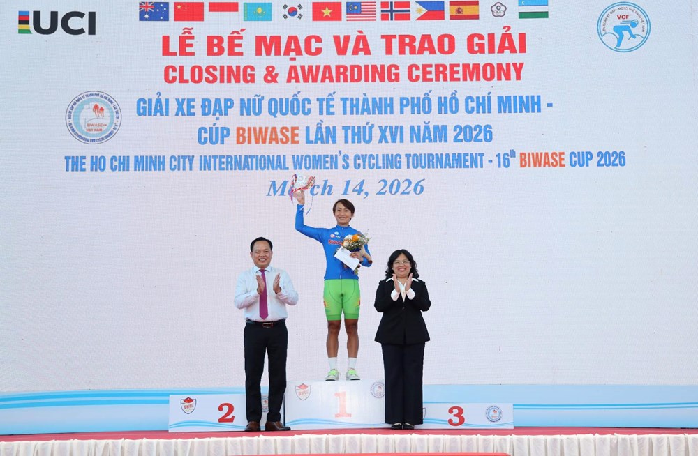 Bế mạc Giải xe đạp nữ quốc tế TP.HCM 2026 - ảnh 1