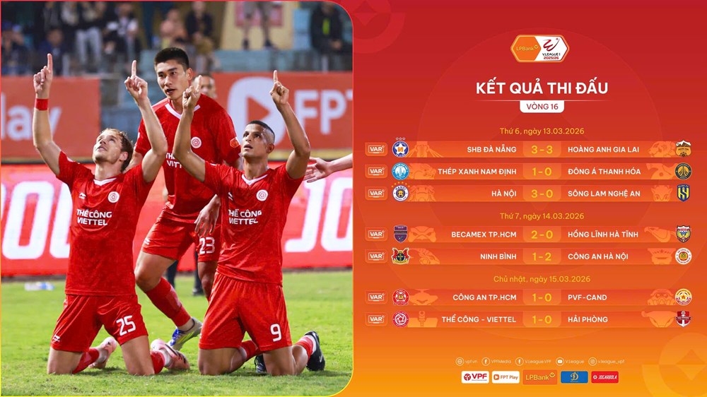 Kết quả và xếp hạng mới nhất tại vòng 16 V.League 2025/26 - ảnh 3