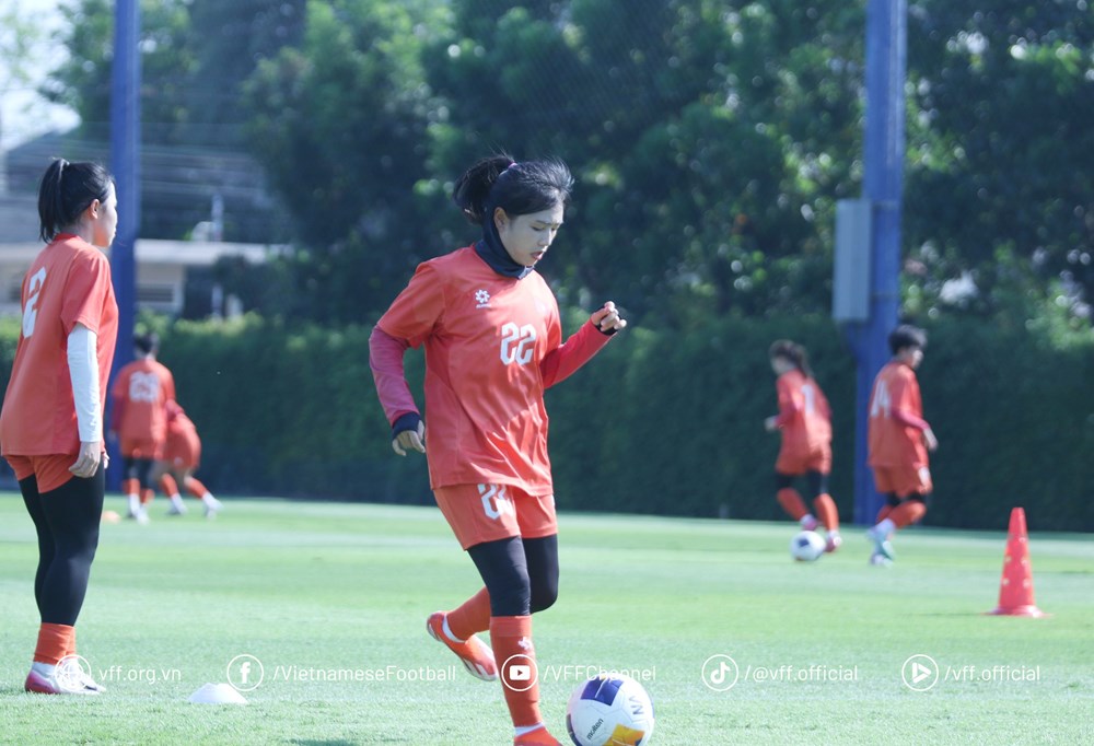 U20 nữ Việt Nam chuẩn bị cho trận tứ kết với Nhật Bản - ảnh 1