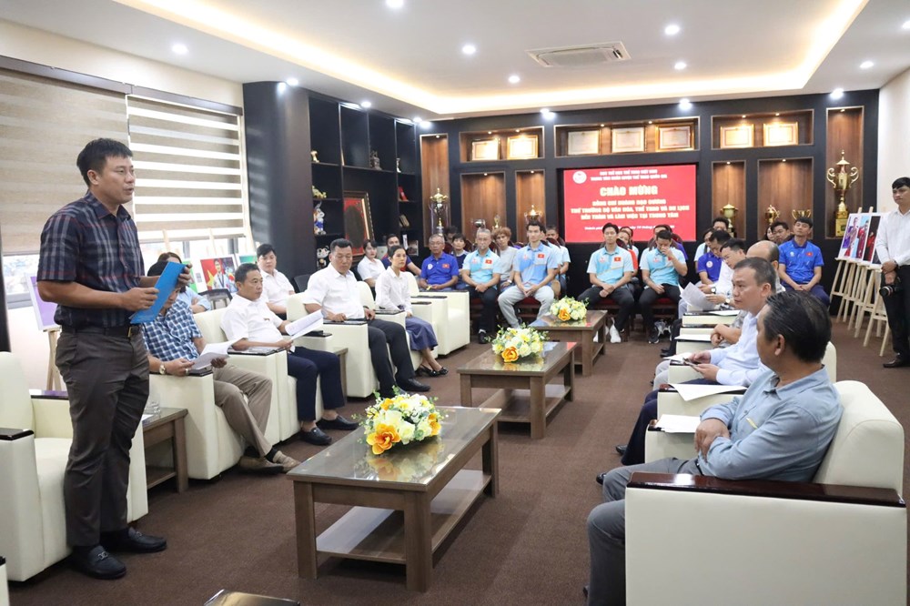 Thứ trưởng Hoàng Đạo Cương thăm và kiểm tra công tác huấn luyện tại Trung tâm Huấn luyện Thể thao Quốc gia - ảnh 1