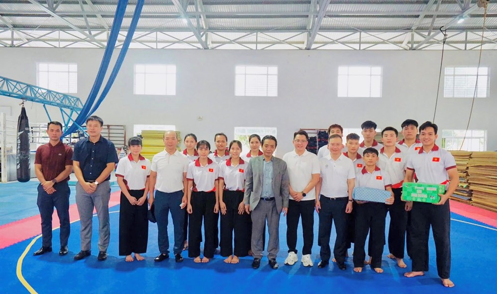 Thứ trưởng Hoàng Đạo Cương thăm và kiểm tra công tác huấn luyện tại Trung tâm Huấn luyện Thể thao Quốc gia - ảnh 7