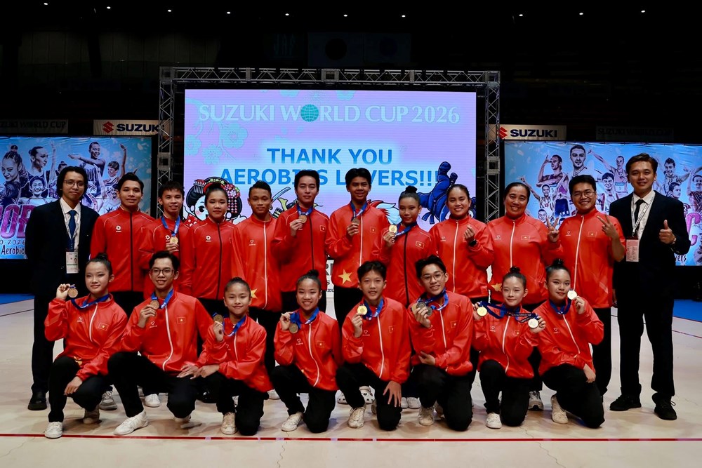 Aerobic Việt Nam giành 3 HCV tại World Cup 2026 - ảnh 2
