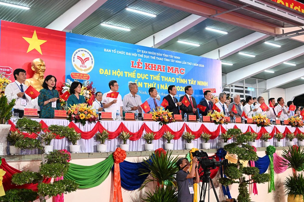 Khai mạc Đại hội TDTT tỉnh Tây Ninh lần thứ I năm 2026 - ảnh 1