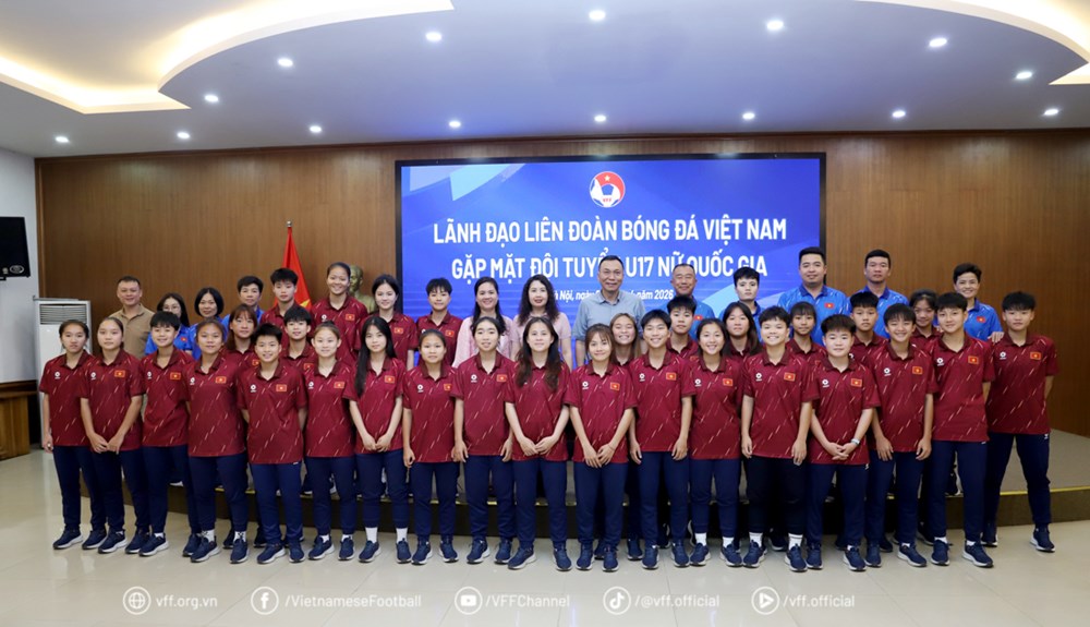 Lãnh đạo VFF động viên U17 nữ Việt Nam trước thềm VCK U17 châu Á 2026 - ảnh 3