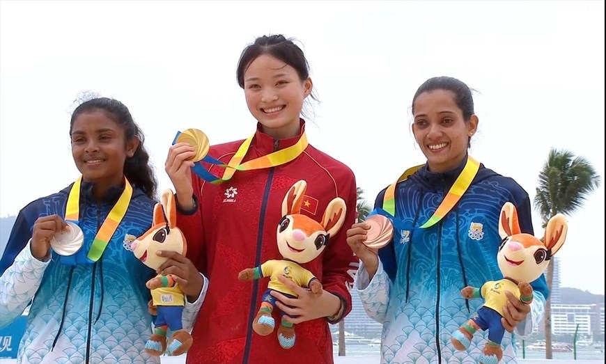 Việt Nam giành HCV đầu tiên tại Đại hội Thể thao bãi biển châu Á 2026 - ảnh 1