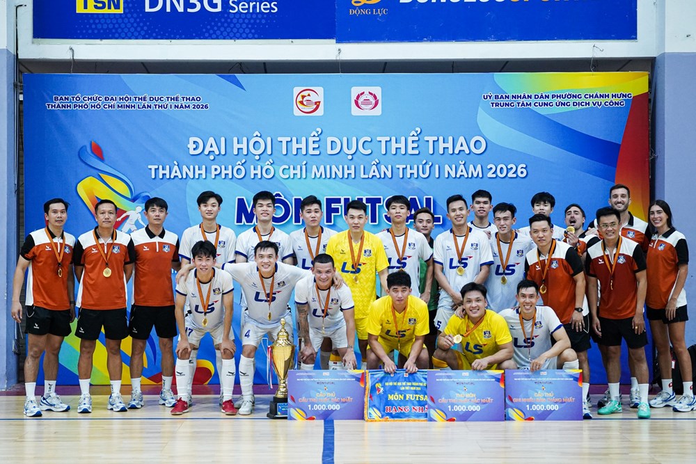 Chánh Hưng Thái Sơn Nam vô địch Giải futsal Đại hội TDTT TP.HCM 2026 - ảnh 3