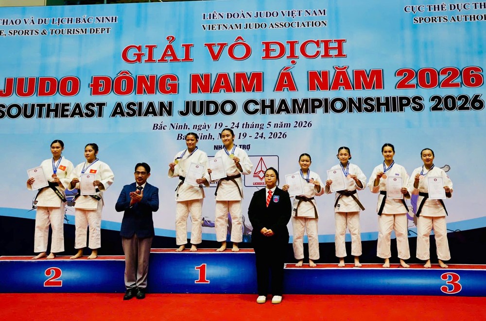Judo Việt Nam giành 33 HCV, xếp nhất toàn đoàn Giải vô địch Đông Nam Á 2026 - ảnh 1