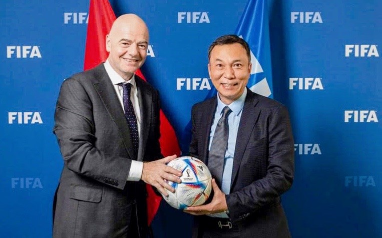 Chủ tịch FIFA, VFF chúc mừng CLB Công an Hà Nội vô địch V.League - ảnh 1