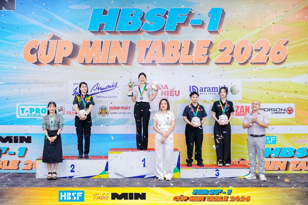 Xác định các danh hiệu tại Giải billiards HBSF Tour I năm 2026 - ảnh 2