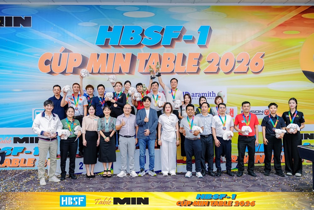 Xác định các danh hiệu tại Giải billiards HBSF Tour I năm 2026 - ảnh 3