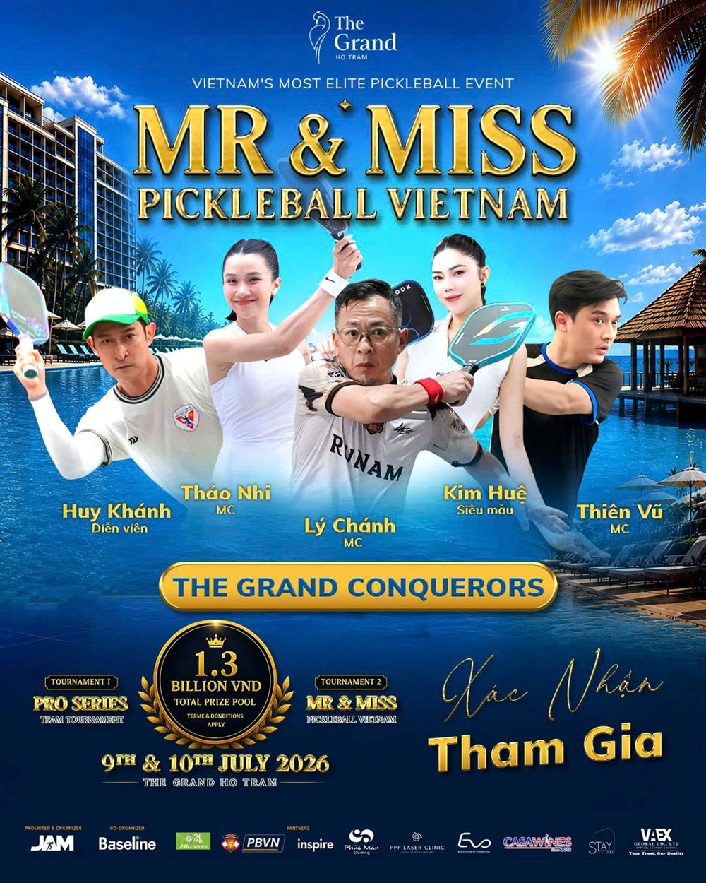 Mr & Miss Pickleball Vietnam 2026 có tổng giá trị giải thưởng lên đến 1,3 tỉ đồng - ảnh 2