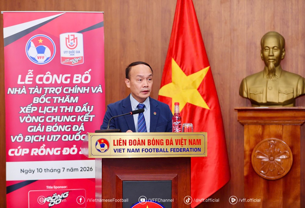 Bốc thăm, xếp lịch thi đấu tại VCK Giải bóng đá vô địch U17 Quốc gia – Cúp Rồng Đỏ 2026 - ảnh 1