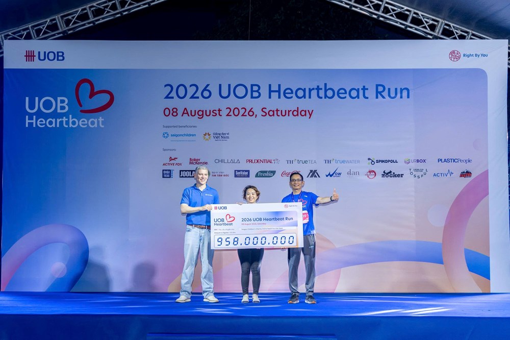 Giải chạy bộ UOB Heartbeat Run 2026 gây quỹ hơn 950 triệu đồng giúp đỡ trẻ em có hoàn cảnh khó khăn - ảnh 2