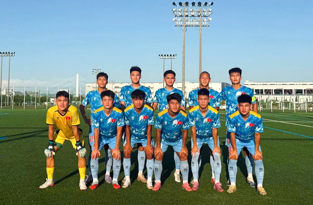 U20 Việt Nam thắng đậm trận đấu thứ hai trong chuyến tập huấn tại Nhật Bản - ảnh 1