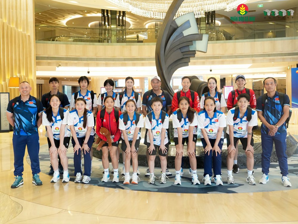 Đội tuyển bóng chuyền nữ Việt Nam đến Trung Quốc, sẵn sàng cho giải châu Á 2026 - ảnh 1