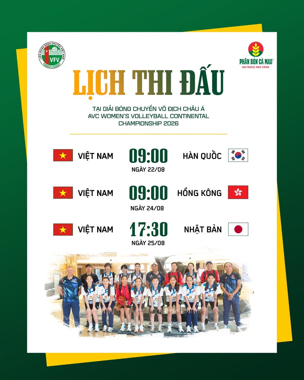 Lịch thi đấu của tuyển bóng chuyền nữ Việt Nam tại Giải vô địch châu Á 2026 - ảnh 2